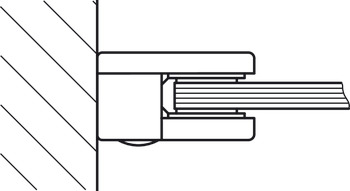 Glass holder, model 27, bar railing system