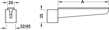 Bracket, bar railing system