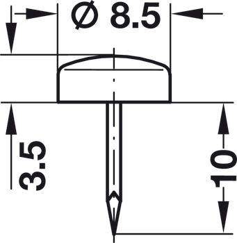 Door buffer, for knocking in