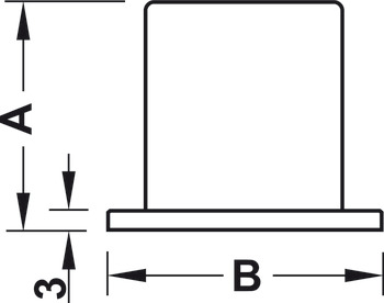 Railing socket, for plug fitting, bar railing system