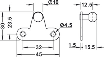 Gas-filled strut, for wooden flaps or flaps with aluminium frame