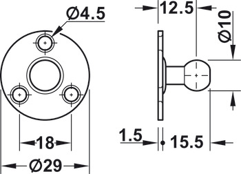 Gas-filled strut, for wooden flaps or flaps with aluminium frame