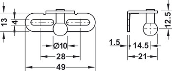 Gas-filled strut, for wooden flaps or flaps with aluminium frame