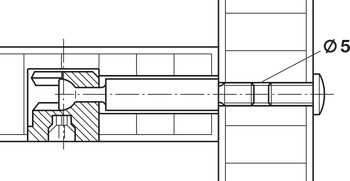 Threaded screw, with M4 thread, PZ2 cross slot, steel