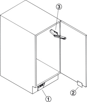 Electric strike, Hailo 3992-02, for hinged doors