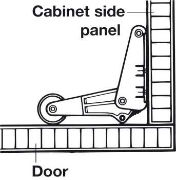 Electric strike, Hailo 3992-02, for hinged doors