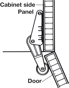 Electric strike, Hailo 3992-02, for hinged doors