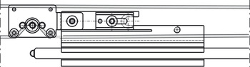 Sliding door fitting, HAWA Porta 100 GW/GWF Synchro, set