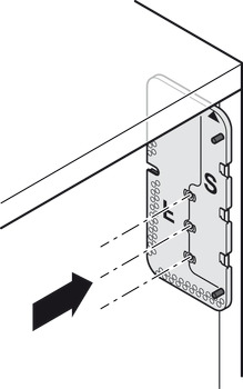 Drilling jig, Häfele, Free space