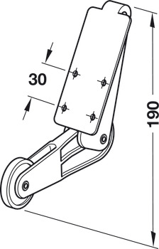 Spring roller element, Hailo 3692-03, for Hailo 3992-02 electric strike