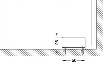 Sliding door fitting, HAWA Porta 100 GW/GWF, set