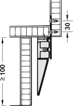 Electric strike, Hailo 3992-02, for hinged doors