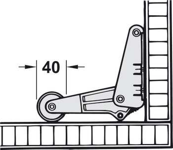 Electric strike, Hailo 3992-02, for hinged doors