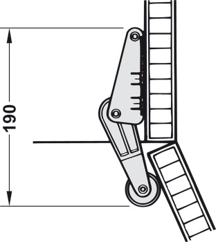 Electric strike, Hailo 3992-02, for hinged doors