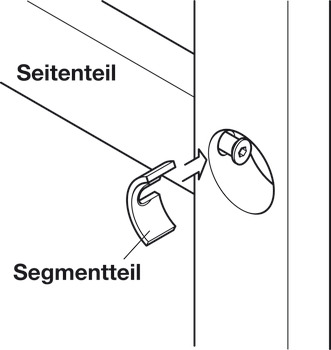 Cover cap, Confirmat, connector with pressure plate