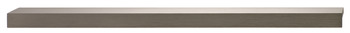 Furniture handle, Finger pull handle, aluminium, with L-profile