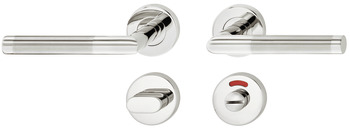 Door handle set, Stainless steel, Startec, model LDH 2171 Bicolor