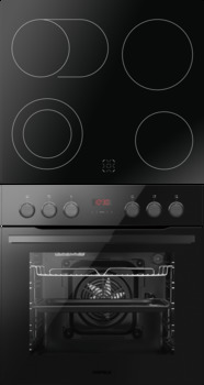 Hob set, Cooking chamber volume: 65 litres, ceramic hob, 9 oven functions
