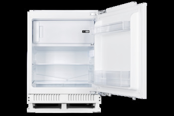 Under unit refrigerator, with freezer compartment, for cabinet width: 600 mm, fixed door