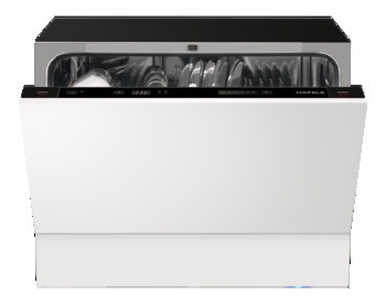 Built-in dishwasher, fully integrated, for cabinet width: 600 mm, internal cabinet height: 450 mm, 6 standard place settings