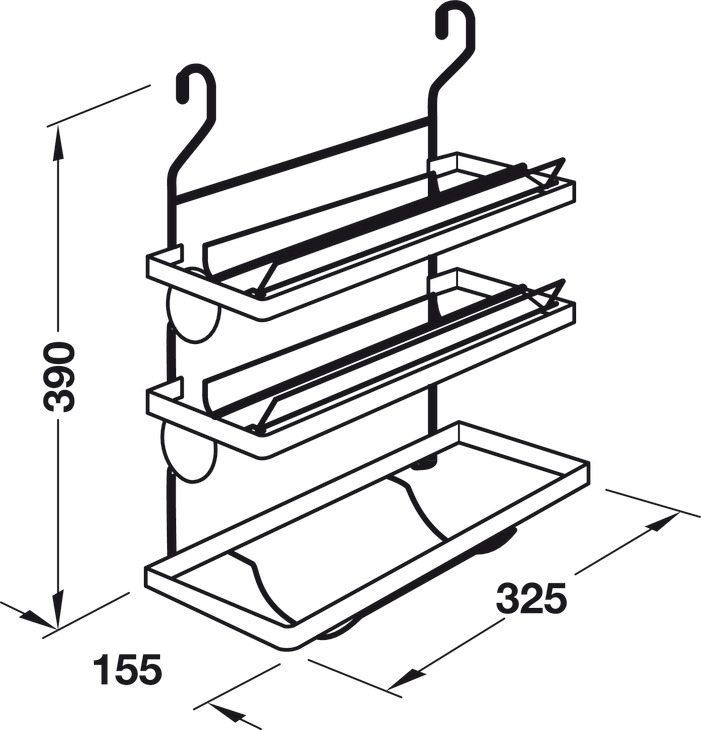 Kitchen roll holder, railing online system | HÄFELE Steel at